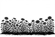 60 Daisy Flower Field Silhouette, a Seasonal Illustration by Amazin_art (Thumbnail 11 of 35)