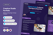 Porindo Studio Portfolio Landing, a Landing Page Template by productype1 (Thumbnail 1 of 5)
