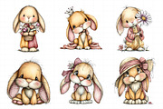Ellow Gingham Bunny PNG, an Illustration by Daily.Designs (Thumbnail 5 of 6)