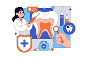 10 Dentist Treatment Illustration, a Healthcare Illustration by denayunebgt (Thumbnail 3 of 4)