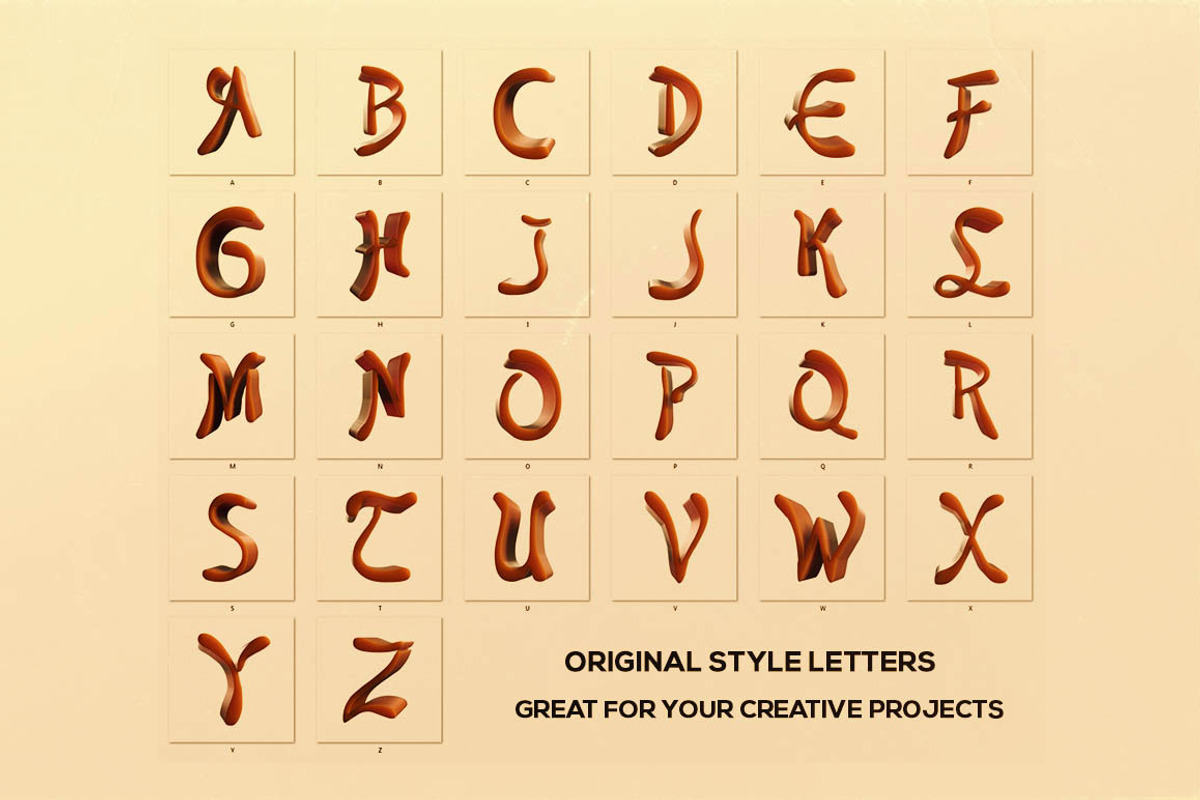 Jello - 3D Lettering & Font preview 2