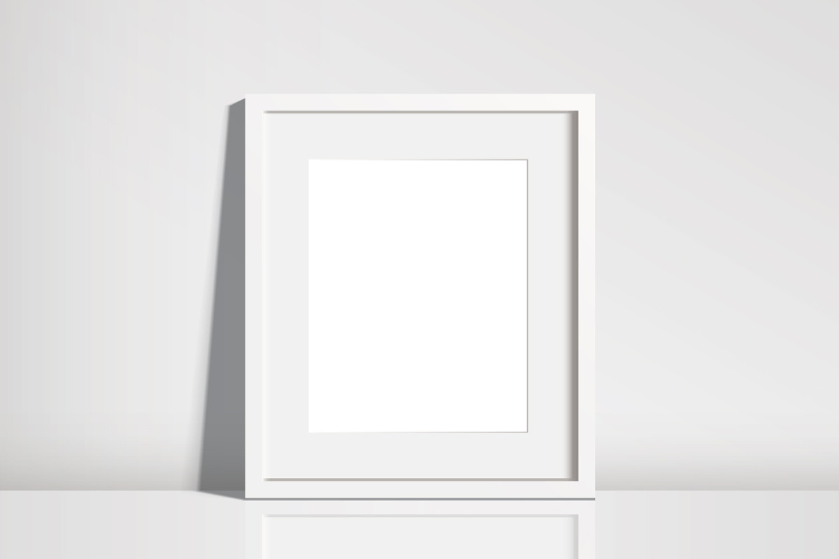 White Frame Mockup - PSD AI PNG JPEG, a Print Template by Minty Fresh Graphics (Photo 5 of 5)