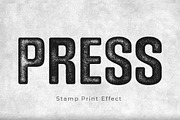 Retro Stamp Print Text Effect, a Layer Style Add-On by studiogstock (Thumbnail 1 of 2)