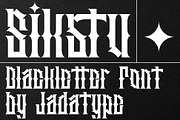 Sikstu Font | Blackletter, a Blackletter Font by Jadatype.id (Thumbnail 1 of 8)