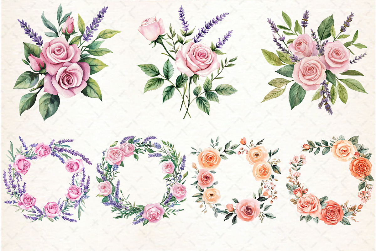 Watercolor Fall Flower Clipart, an Illustration by Libby Wishes (Photo 3 of 7)