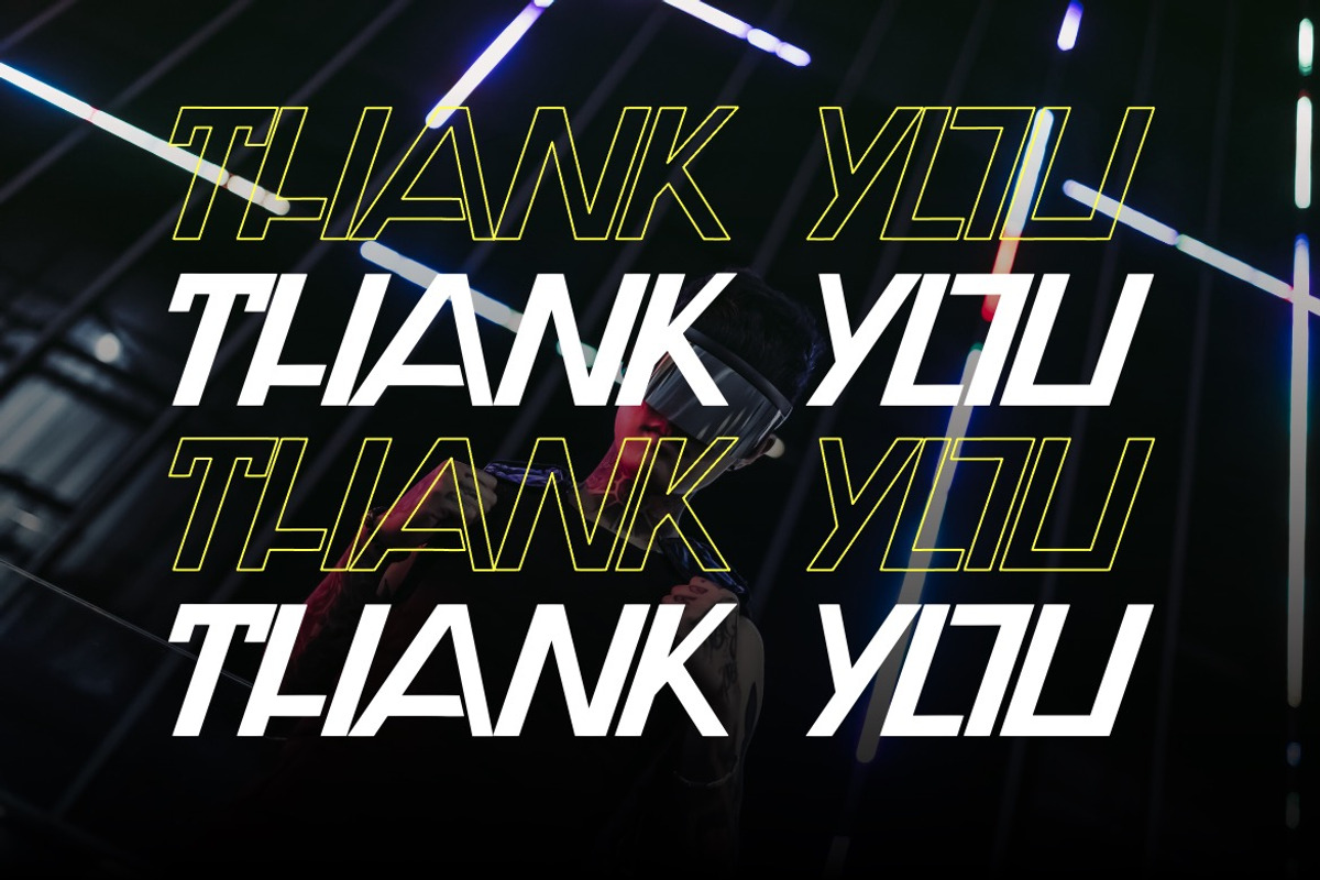 Omnitrinx - Cyberpunk Font, a Sans Serif Font by Dhabee (Photo 6 of 14)