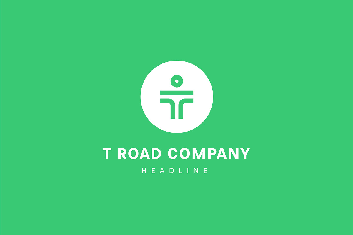 T road logo template., a Branding & Logo Template by Anton Akhmatov (Photo 3 of 3)