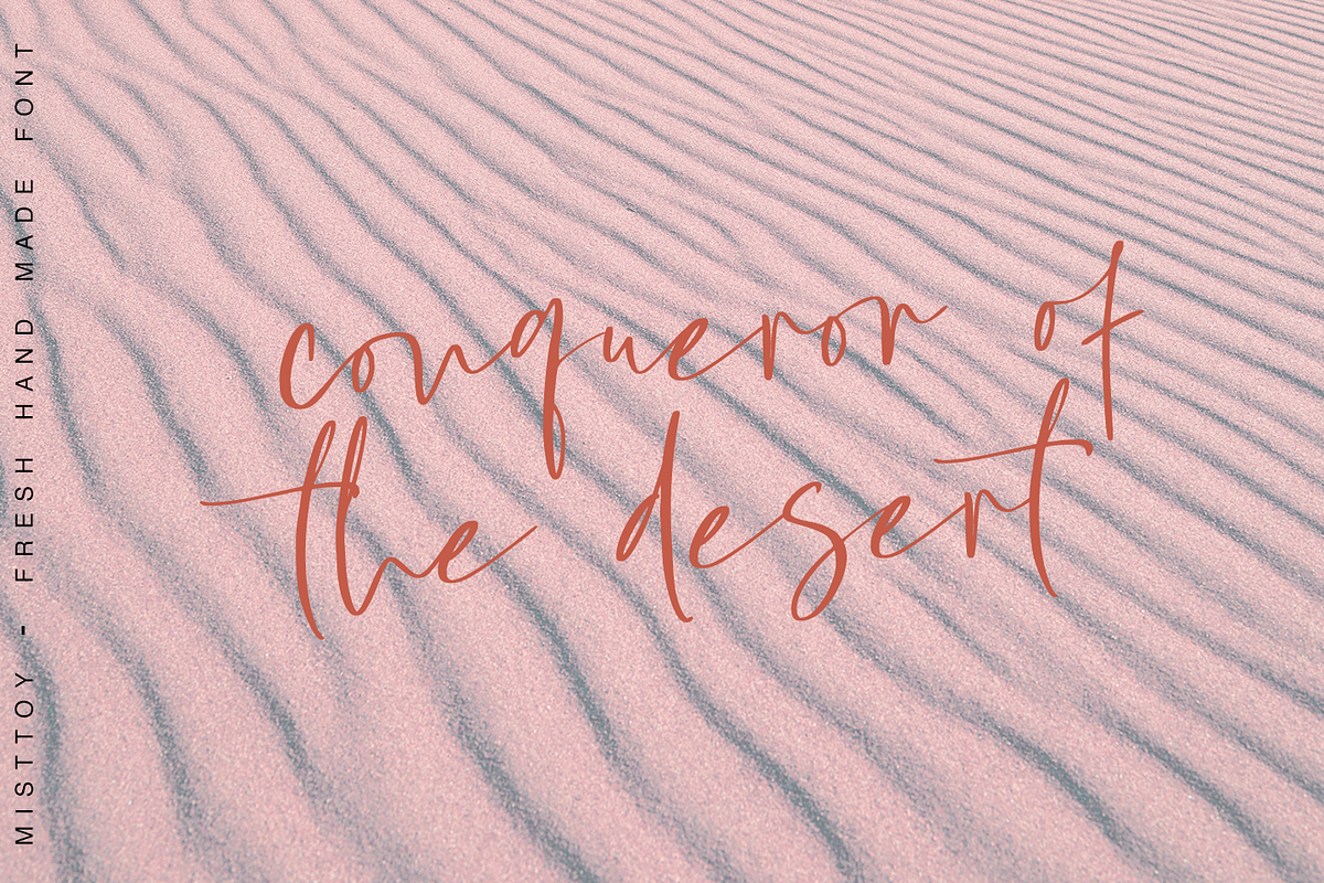Misttoy Script, a Script Font by Quothron (Photo 6 of 8)