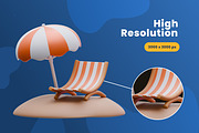 Summer Object 3D Icons, an Object 3D Model by Azam Creative (Thumbnail 3 of 5)