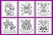 Bold & Easy Christmas Coloring Pages, a Seasonal Illustration by Design Station (Thumbnail 3 of 4)