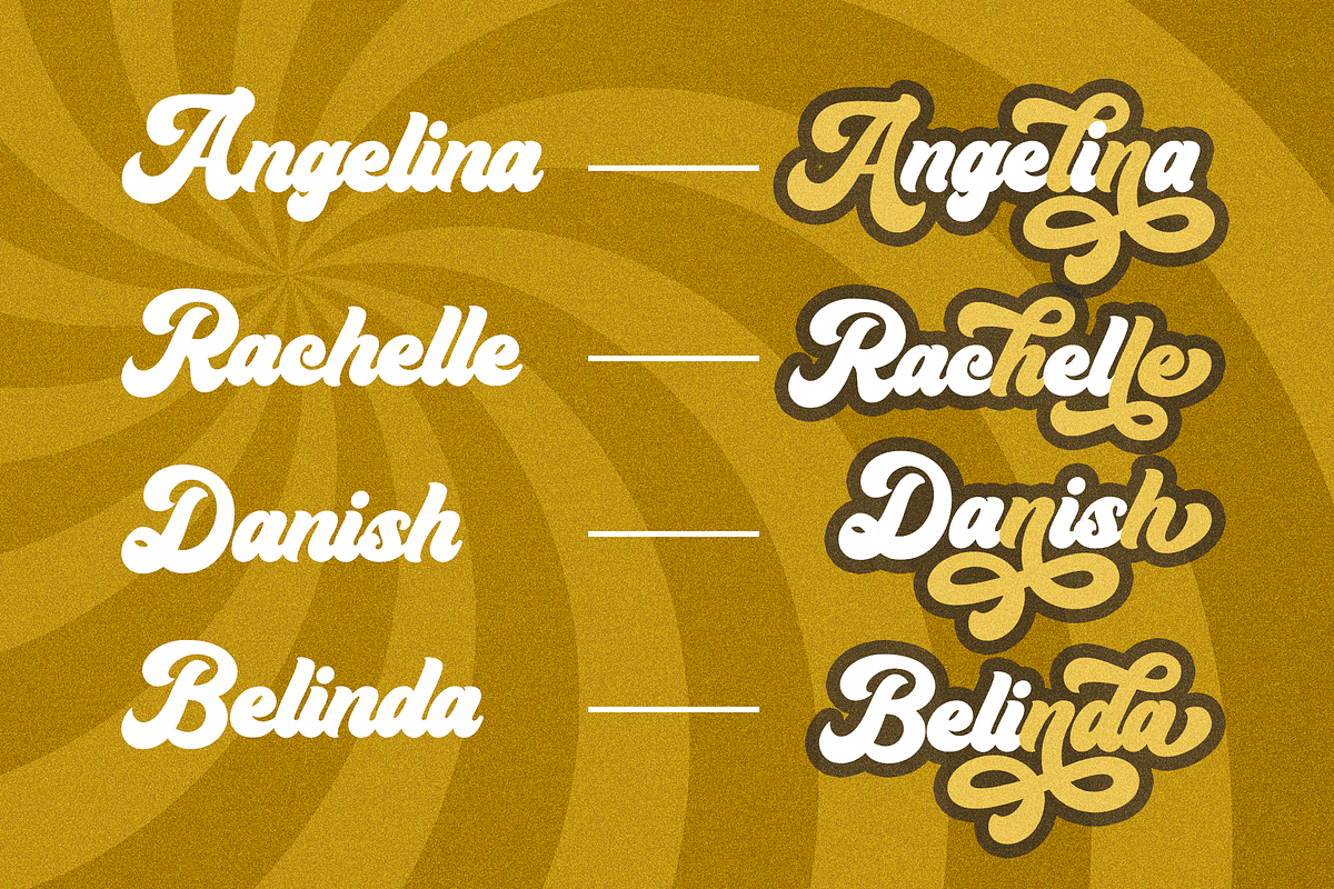 Fradle Script - Retro Bold Fonts, a Script Font by Namara Creative Studio (Photo 4 of 13)