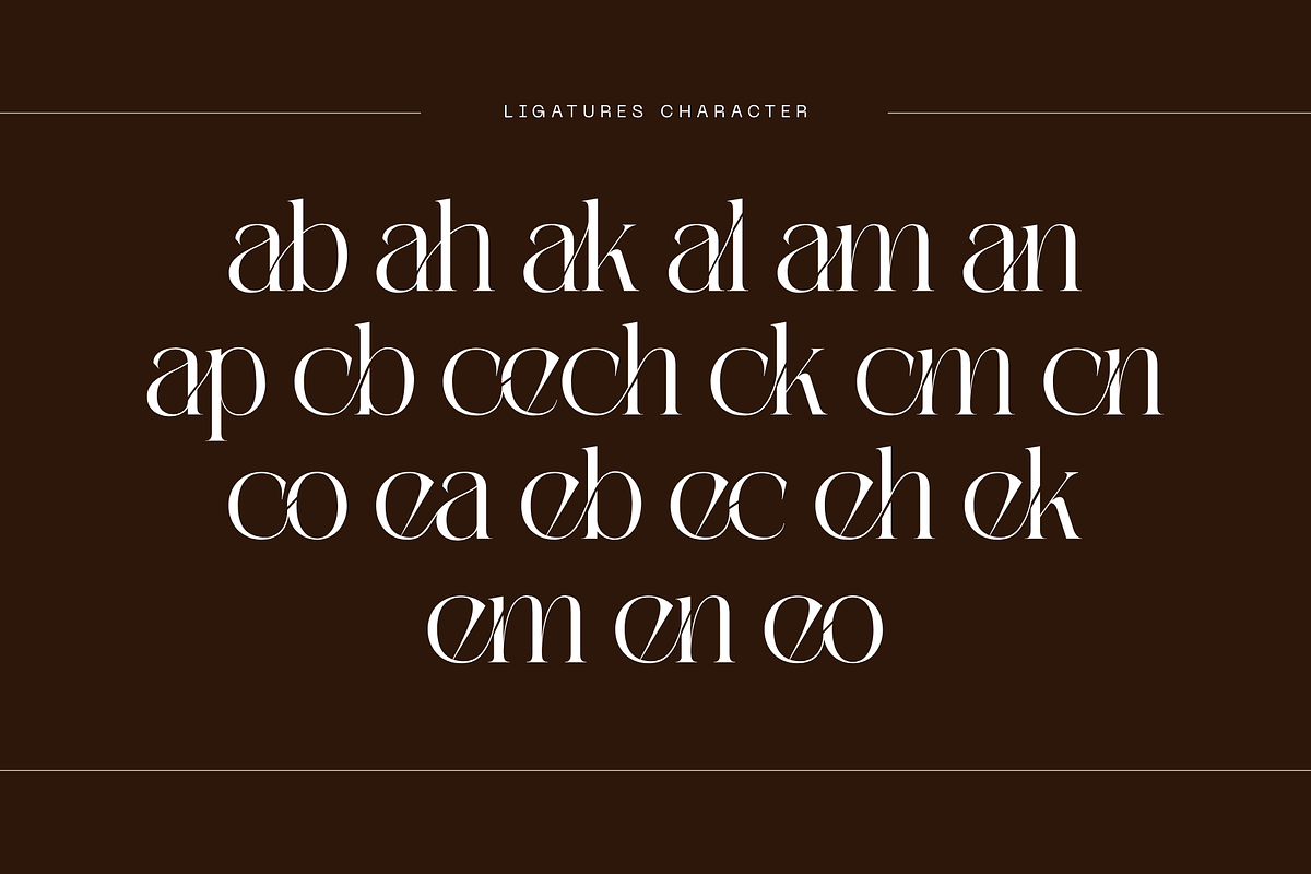 Kalieb Luxury -  Branding Logo Font, a Serif Font by Nirmana Visual (Photo 8 of 11)
