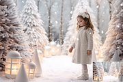 Christmas Forest backdrops, a Background Graphic by HappyNews (Thumbnail 4 of 12)
