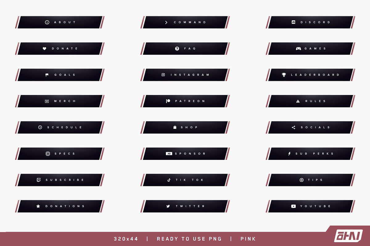 Slash – Twitch Panels, a Templates & Theme by Yunji Studio (Photo 10 of 11)