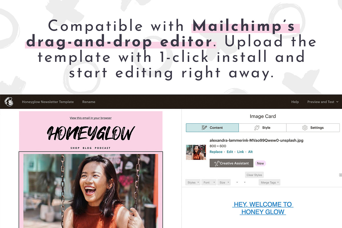 Email Newsletter Template Mailchimp, an Email Template by ltsdesigns (Photo 3 of 3)