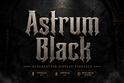 Astrum Black – Gothic Blackletter, a Blackletter Font by Wow Magic (Thumbnail 1 of 4)