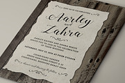 Vintage Wedding Invitation Set, a Card Template by Aarley Kaiven (Thumbnail 3 of 5)
