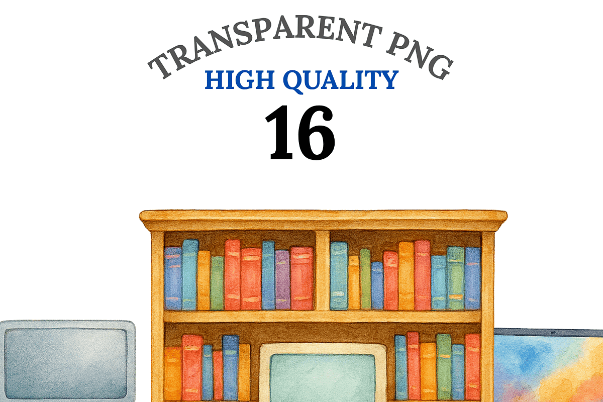 16 Computer Desk Clipart, a Decorative Illustration by Pati Charm Studio (Photo 1 of 8)