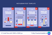 English Lesson Template, a Social Media Template by ryelart.design (Thumbnail 3 of 4)
