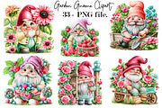 Garden Gnome Clipart PNG Bundle, a Seasonal Illustration by SVGArt (Thumbnail 1 of 5)