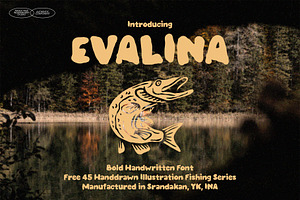 Bold Font Evalina, a Handwritten Font by AROKA