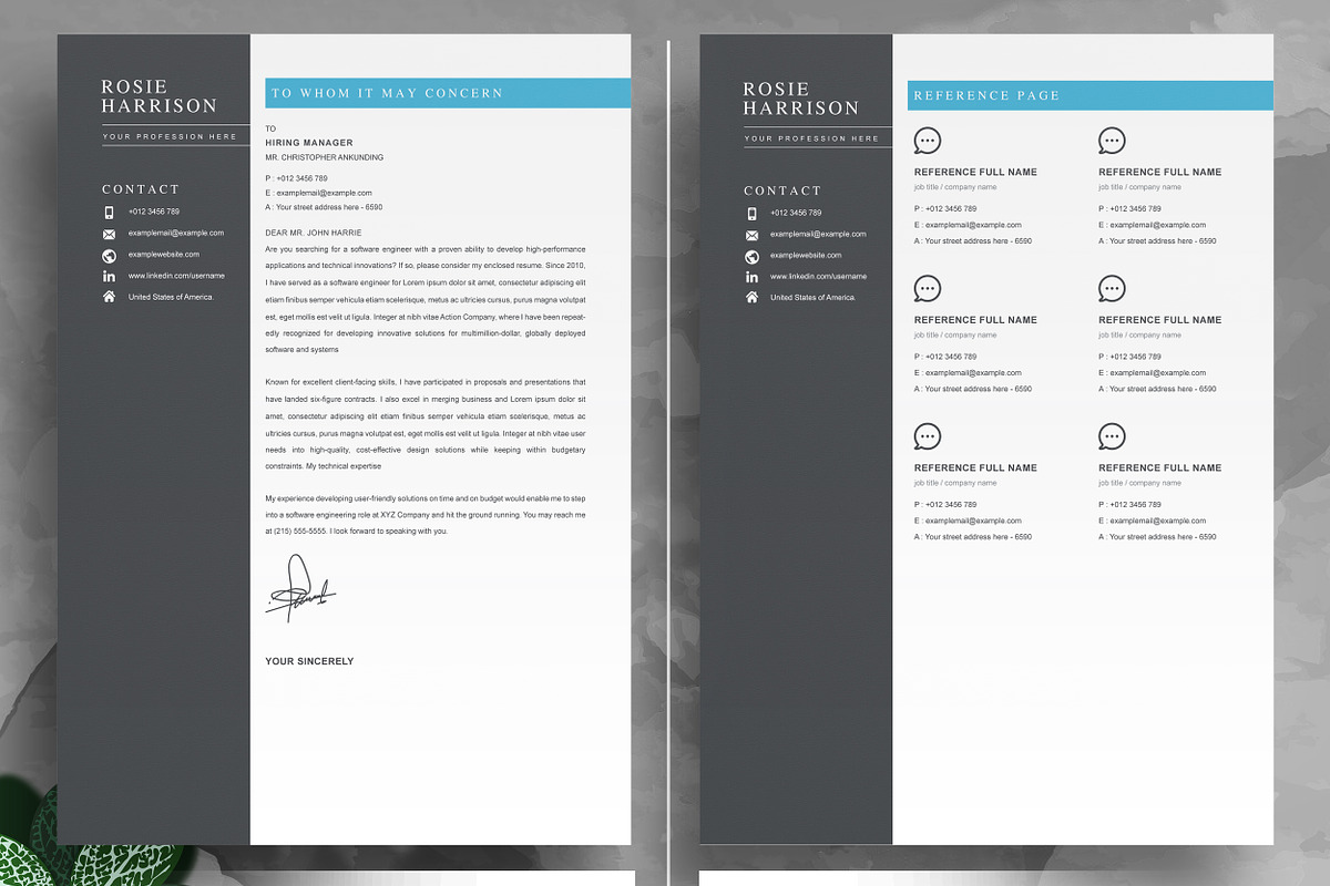 Creative Resume Template For Ms Word