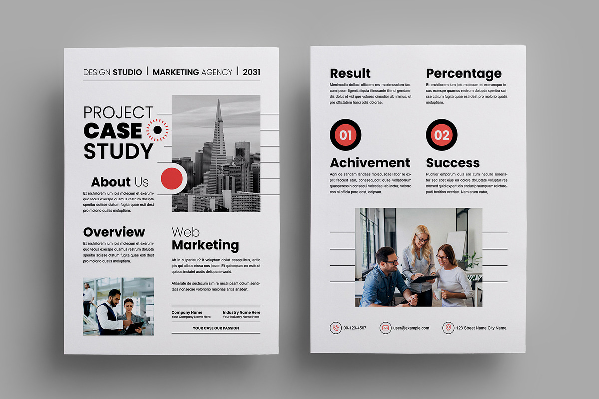 Case Study Design Layout, a Stationery Template by MightyDesign (Photo 1 of 8)