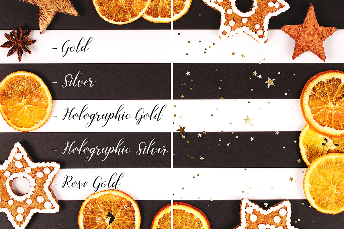 Star Glitter Overlays, a Background Graphic by Anna Efetova (Photo 4 of 8)