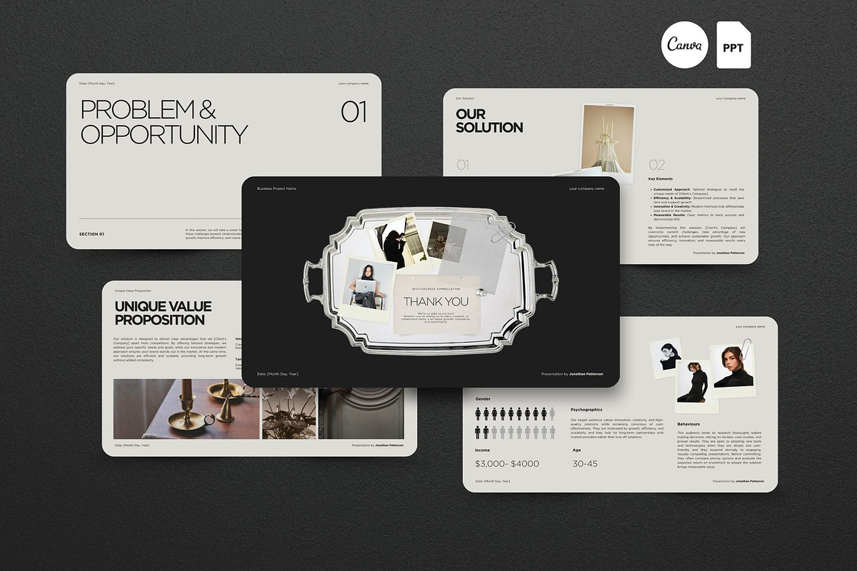 Minimalist Business Presentation, a Presentation Template by Pani Temp. (Photo 2 of 13)