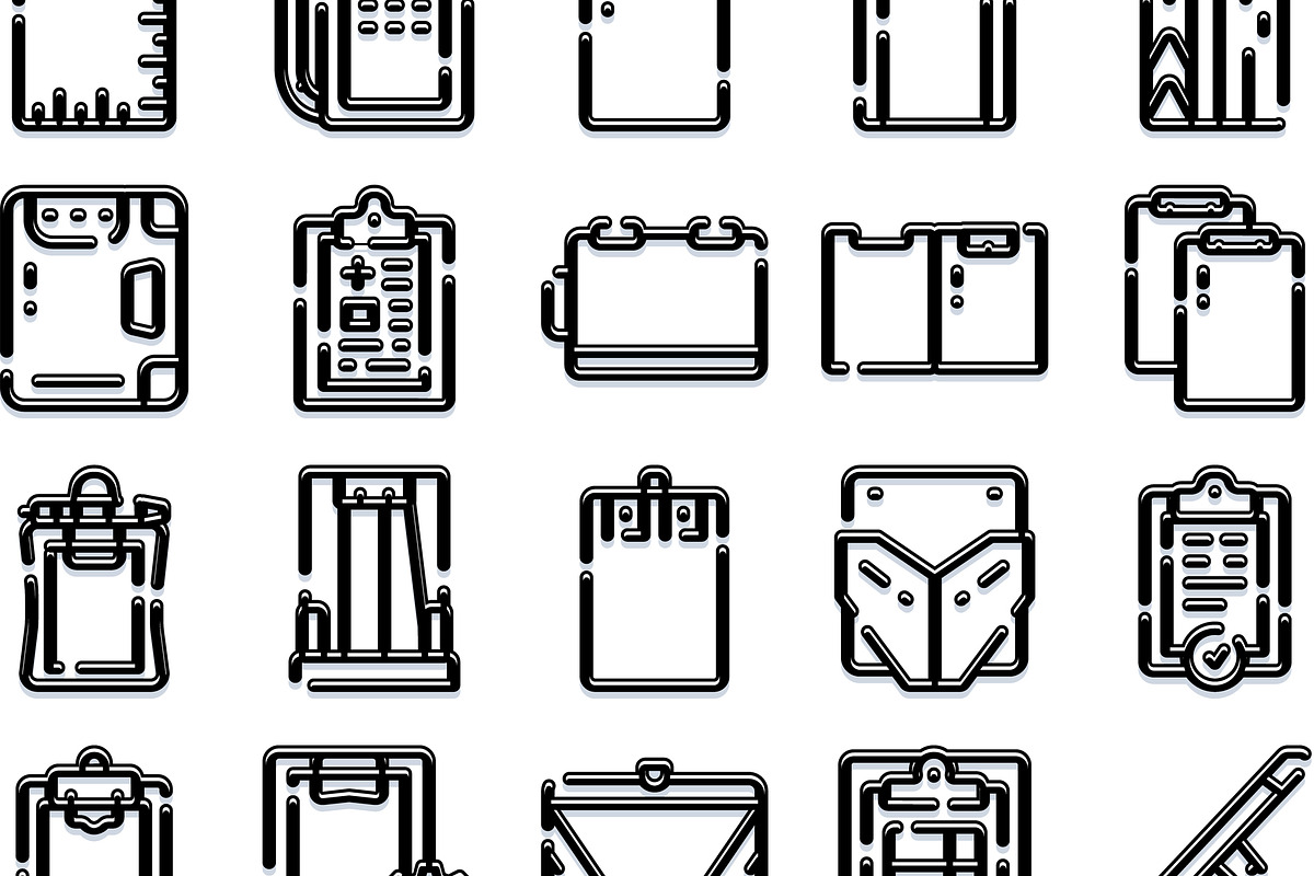 Clipboard and document icon set, an Object Graphic by pikepicture (Photo 3 of 3)