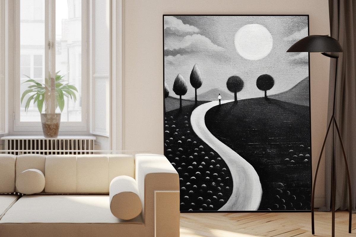 Various artistic abstract prints, a Pattern Graphic by Muzi pear studio (Photo 8 of 12)