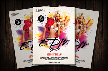 EDM Party Flyer Template