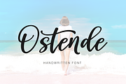 Ostende, a Script Font by Larin Type Co. (Thumbnail 1 of 9)