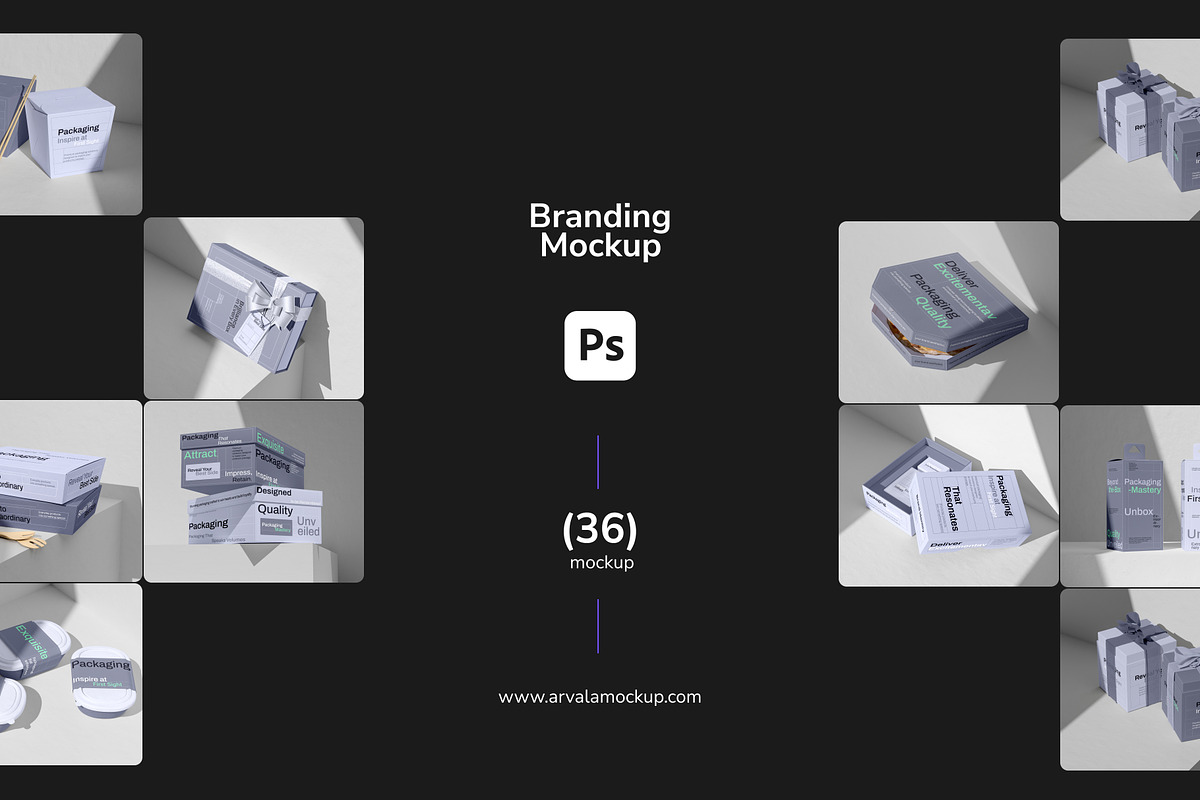Product Packaging Set Mockup, a Mockup by Arvalamockup (Photo 12 of 12)