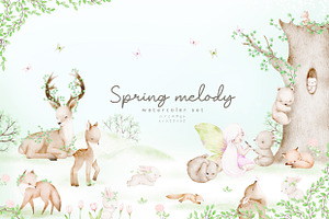 SPRING MELODY watercolor set
