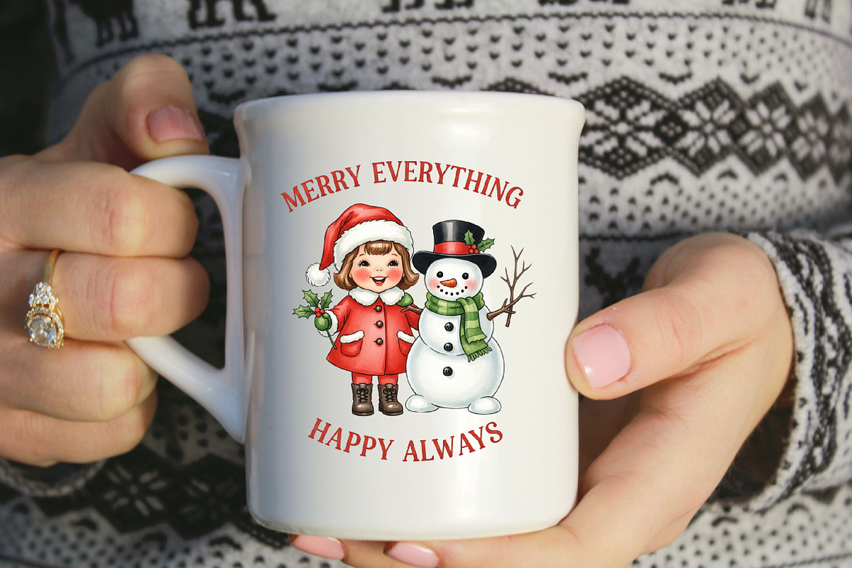 Vintage Christmas PNG, an Illustration by Designworld (Photo 4 of 5)