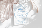 Light Blue Quinceanera Invitation, a Templates & Theme by VeliusCreativeStudio (Thumbnail 3 of 3)