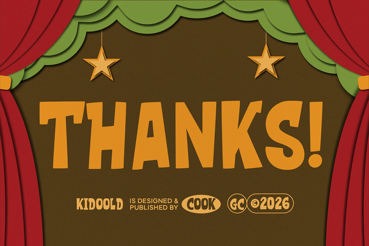 Kidoold, a Sans Serif Font by graphicook (Photo 10 of 10)