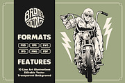 Chopper Illustration Set, an Object Graphic by Bromz Studio (Thumbnail 6 of 6)