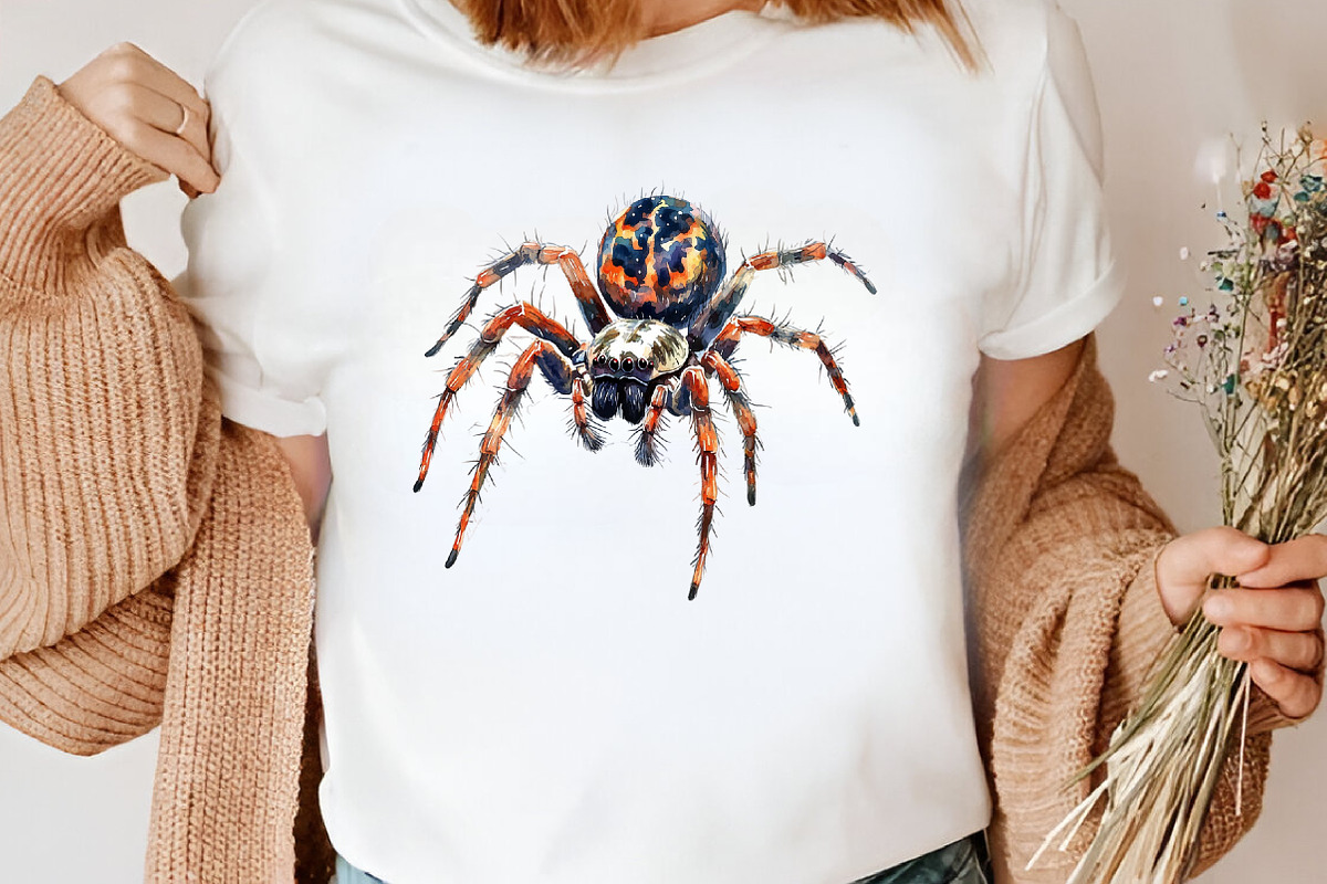 Watercolor Creepy Halloween Clipart, an Illustration by Canvas Craft (Photo 5 of 7)