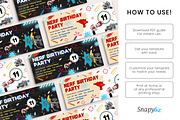 Nerf Birthday Invitation Ticket Temp, an Invitation Template by Snapybiz (Thumbnail 10 of 11)