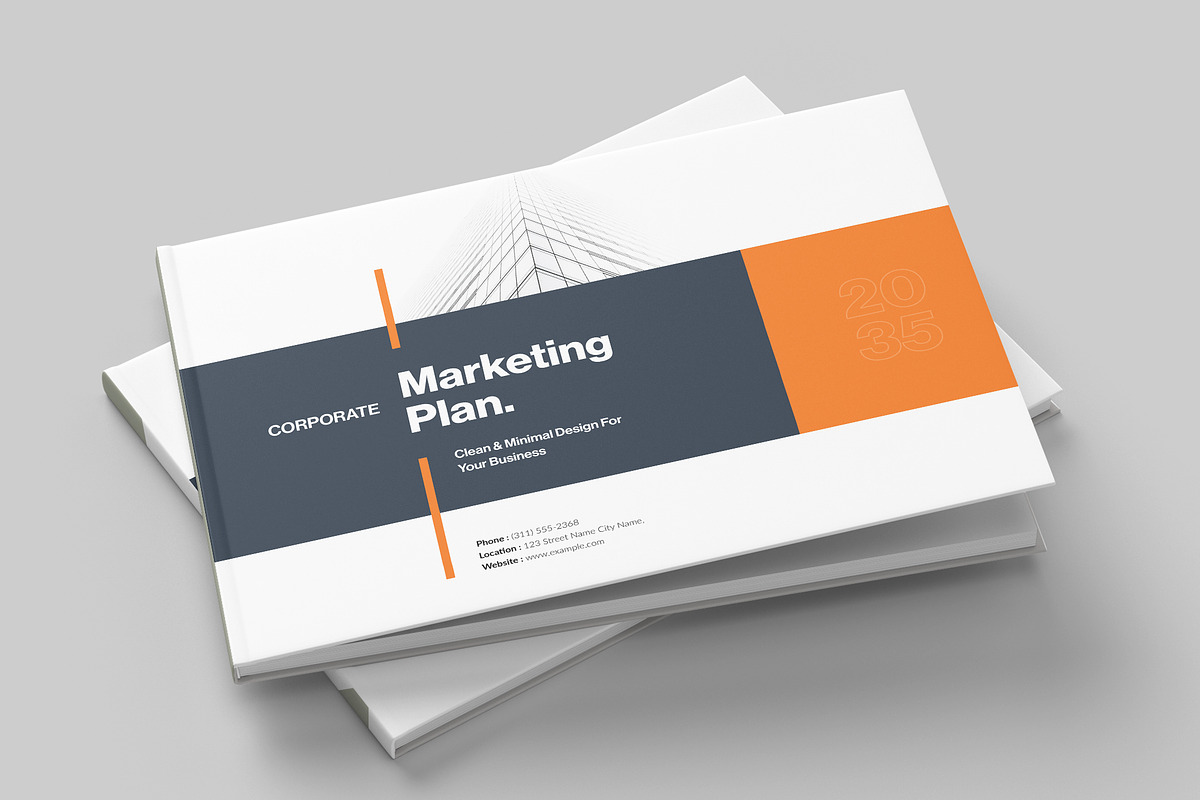 Marketing Plan Template Landscape, a Brochure Template by NorthPeak (Photo 8 of 10)