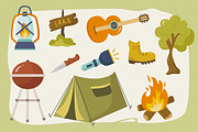 Summer Camp Vector Clipart Pack, a Decorative Illustration by Telllu & Friends (Thumbnail 3 of 5)
