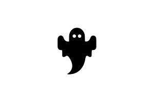Cute Ghost Vector Illustration, an Object Illustration by Vectorium Studio