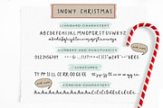 Snowy Christmas script & font logos, a Script Font by Tabita's shop (Thumbnail 5 of 11)
