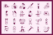 Animated Medical Obgyn Doodles, an Outline Icon by Vectors Market (Thumbnail 3 of 4)