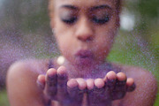 A woman blowing glitter, a Person Photo by Chelsea Victoria (Thumbnail 1 of 2)