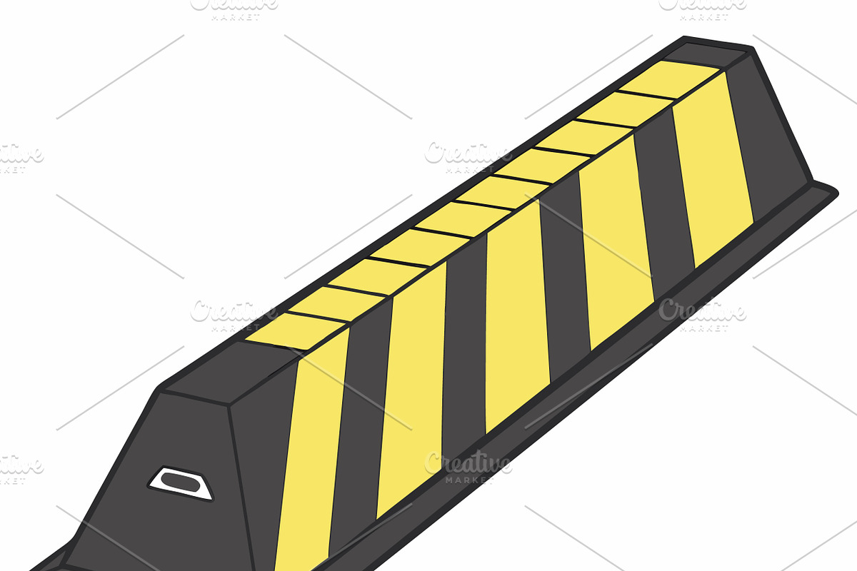 Yellow black traffic parking, an Object Illustration by SouravDesign (Photo 3 of 3)