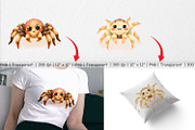 Watercolor Clipart Tarantula Wildlif, a Graphic by Artnoy (Thumbnail 3 of 5)
