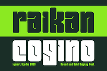 Raikan Cogino - Round Bold Font